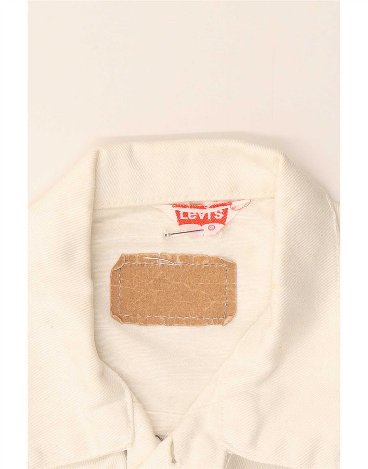 Gilet in denim da donna Levi's UK 14 bianco medio