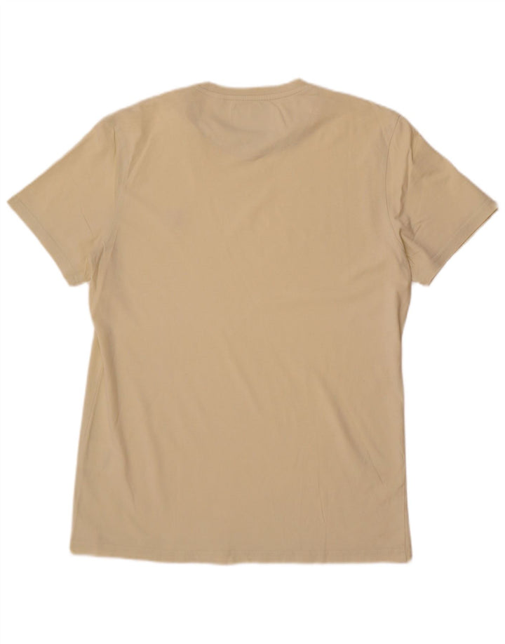Lyle & Scott T-shirt da uomo Top grande in cotone beige