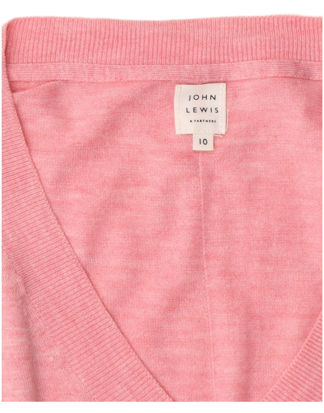 JOHN LEWIS Maglione oversize da donna con scollo a V UK 10 Piccolo Rosa