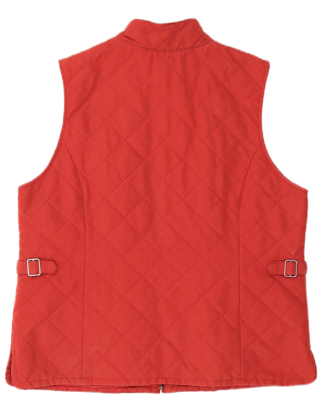Gilet trapuntato da donna Orvis UK 16 grande rosso poliestere