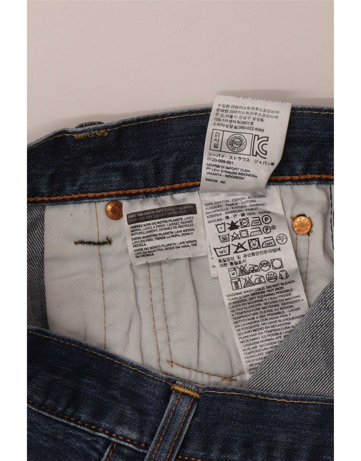Jeans dritti da uomo Levi's W32 L30 in cotone blu