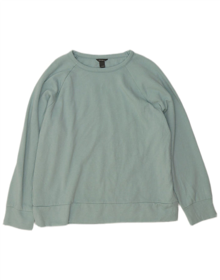 Felpa da donna Eddie Bauer Jumper UK 16 Large Blue Poliestere