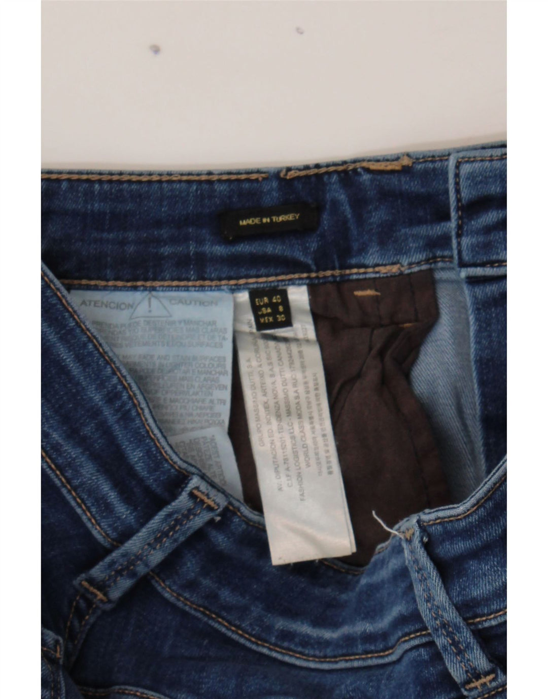 MASSIMO DUTTI Womens High Rise Skinny Jeans EU 40 Medium W30 L30 Blue Vintage Massimo Dutti and Second-Hand Massimo Dutti from Messina Hembry 