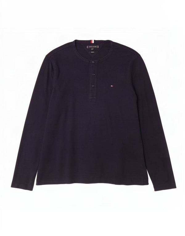 Tommy Hilfiger Mens Regular Fit Top Long Sleeve Large Navy Blue
