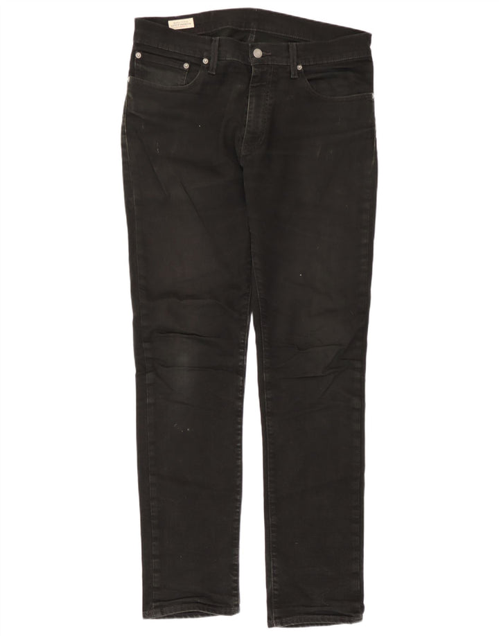 Jeans slim da uomo Levi's W34 L34 cotone nero
