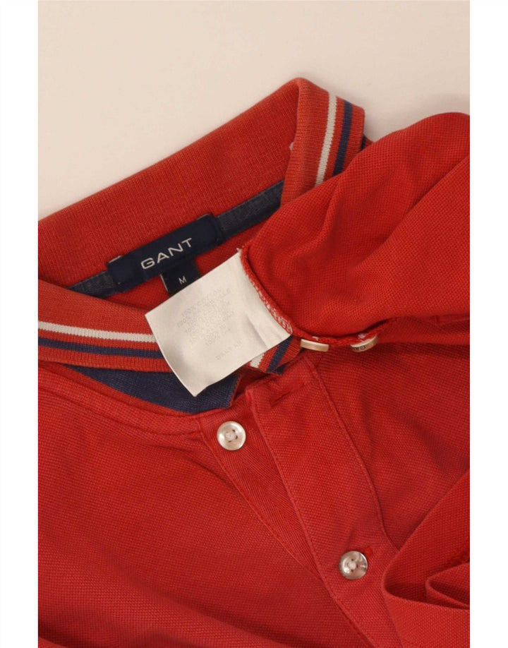 Polo da uomo Gant in cotone a righe rosse medie