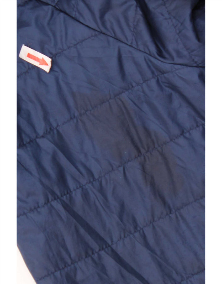 Giacca imbottita con cappuccio da uomo Umbro UK 40 Large in poliestere blu navy