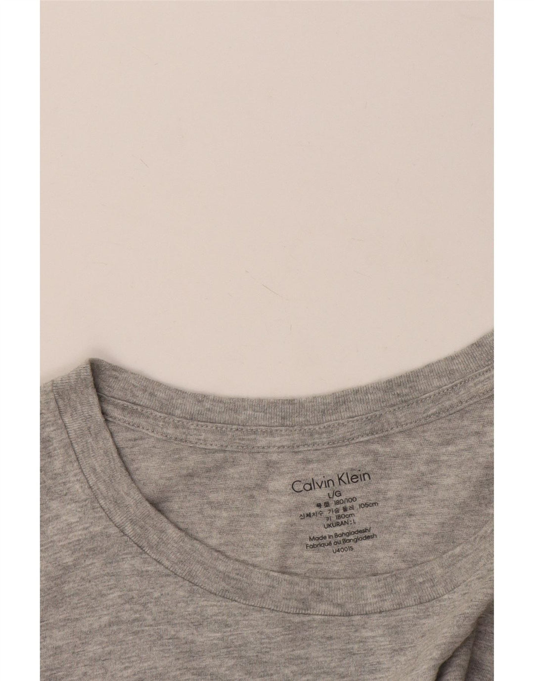 Maglietta da uomo Calvin Klein Top grande grigia chiazzata