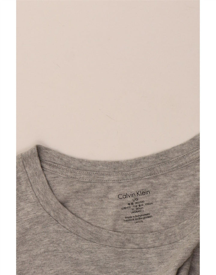 Maglietta da uomo Calvin Klein Top grande grigia chiazzata