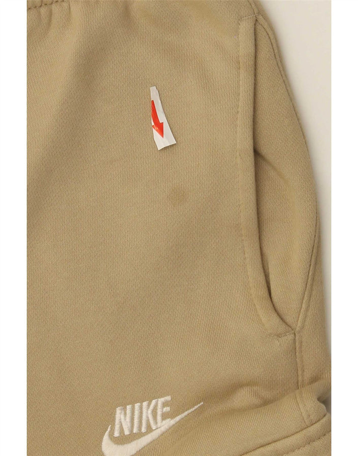 Pantaloni da tuta cargo Nike da uomo, pantaloni da jogging, piccoli, in cotone beige