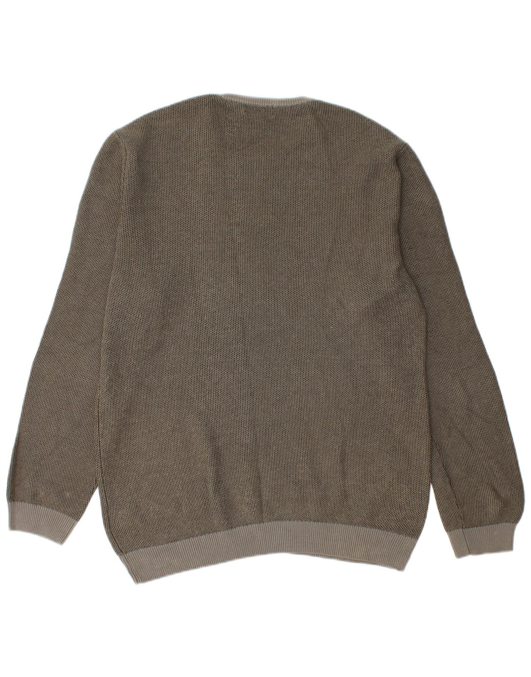 Maglione maglione girocollo da uomo Calvin Klein in cotone grigio medio