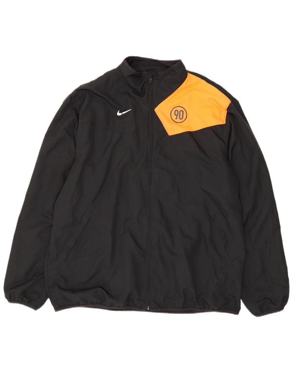 Giacca da tuta da uomo Nike UK 45/47 XL Poliestere color block nero