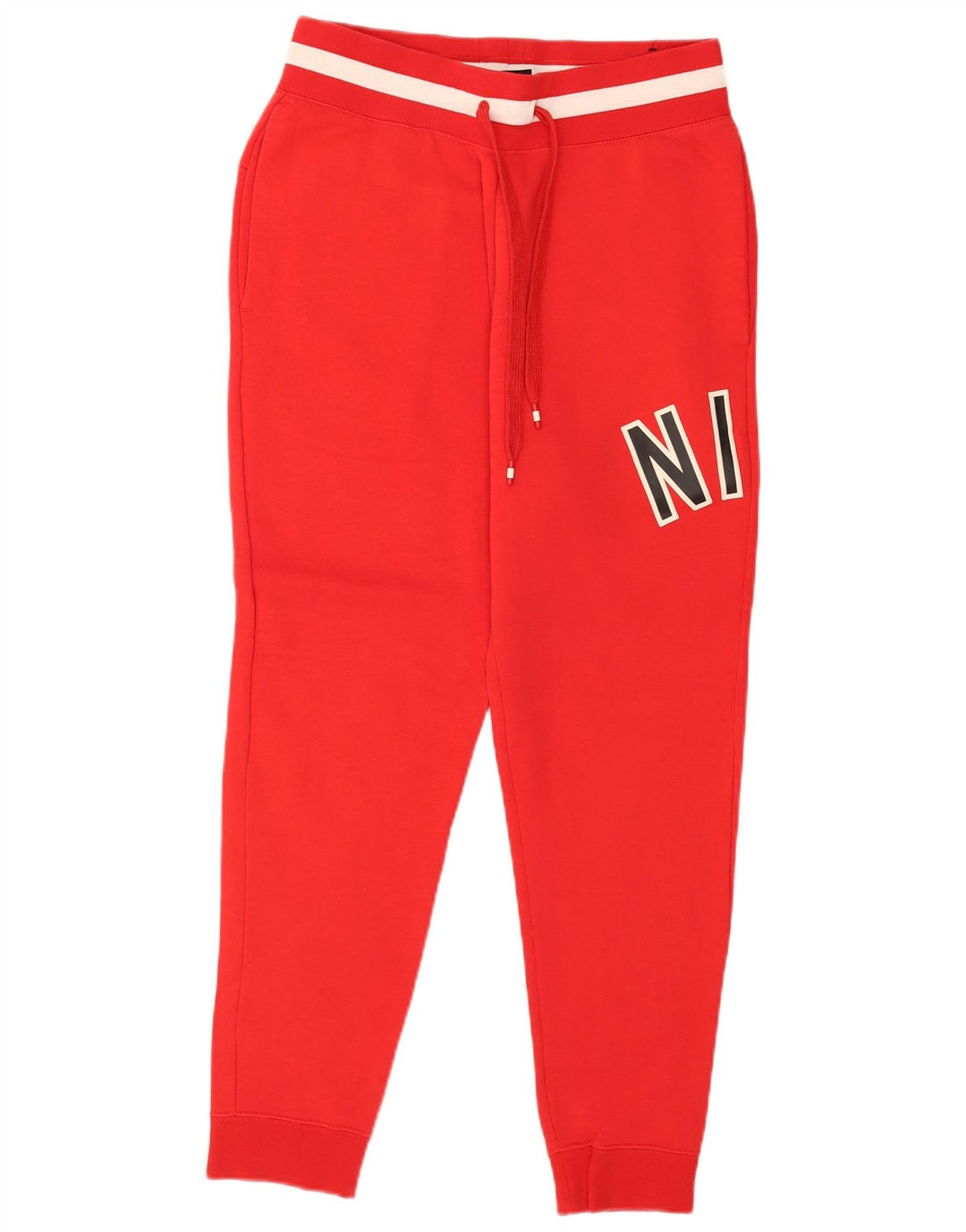 Pantaloni da tuta con grafica Nike da uomo, pantaloni da jogging, cotone color block rosso medio
