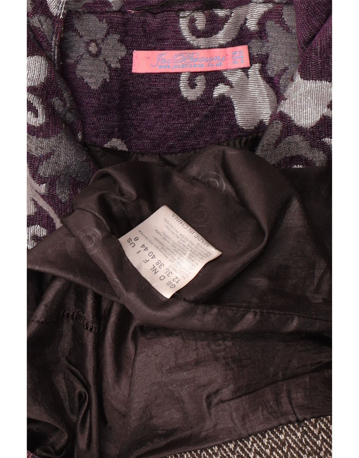 Soprabito da donna JOE BROWNS UK 12 Classico floreale viola medio