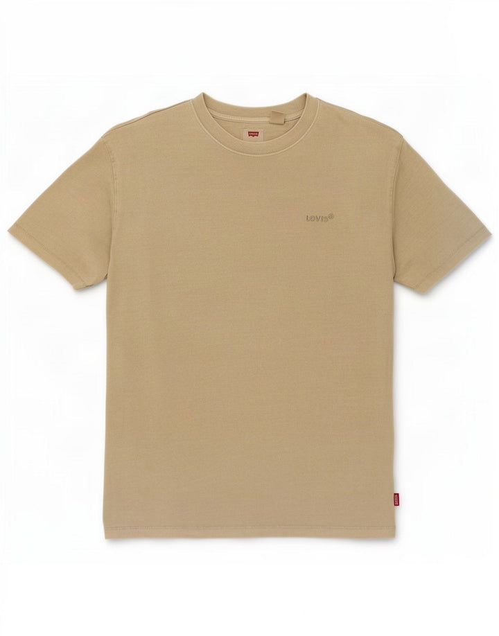T-shirt rilassata da uomo Levi's Top grande in cotone kaki