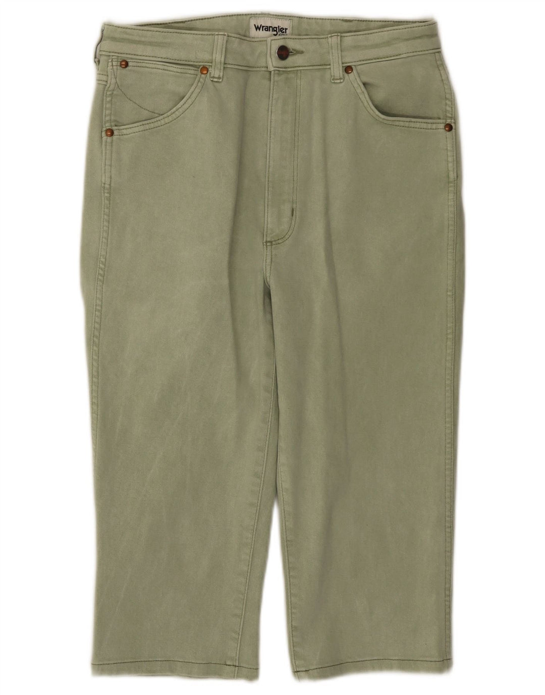 Pantaloni casual dritti da donna WRANGLER W30 L27 cotone verde