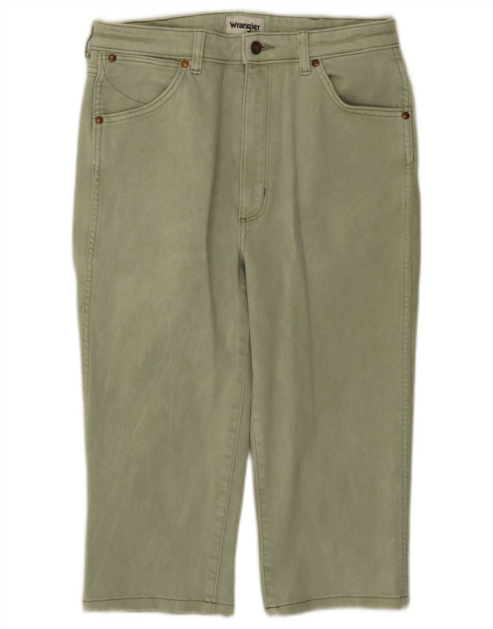 Pantaloni casual dritti da donna WRANGLER W30 L27 cotone verde