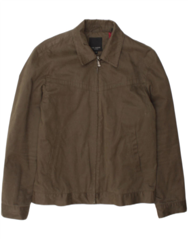 Giubbotto bomber da uomo Ted Baker taglia 3 cotone kaki medio