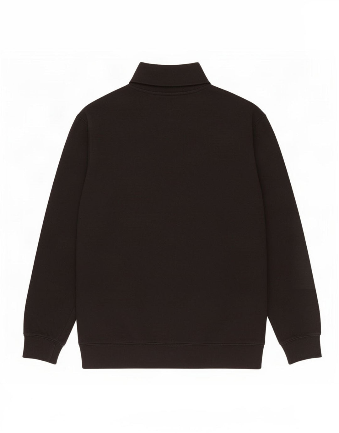 Levi's Felpa con collo con zip standard da uomo, maglione grande, cotone nero