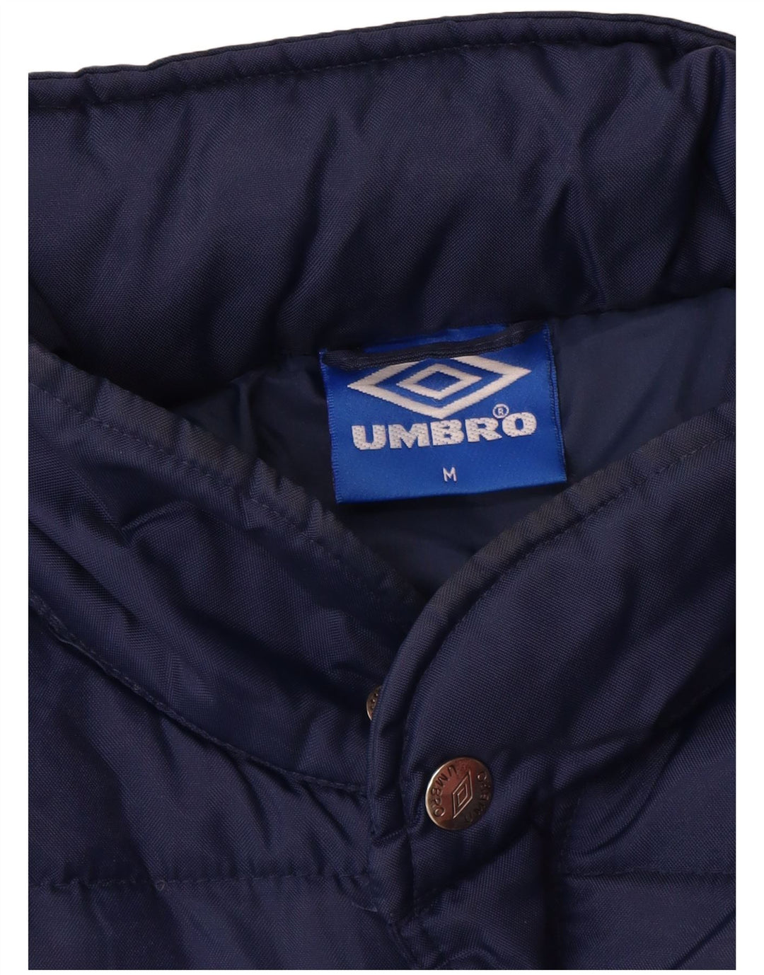 Giacca imbottita grafica da uomo UMBRO UK 38 nylon blu navy medio