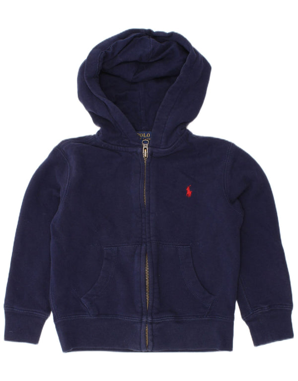 Maglione con cappuccio e zip per ragazzi Polo Ralph Lauren 2-3 anni in cotone blu navy