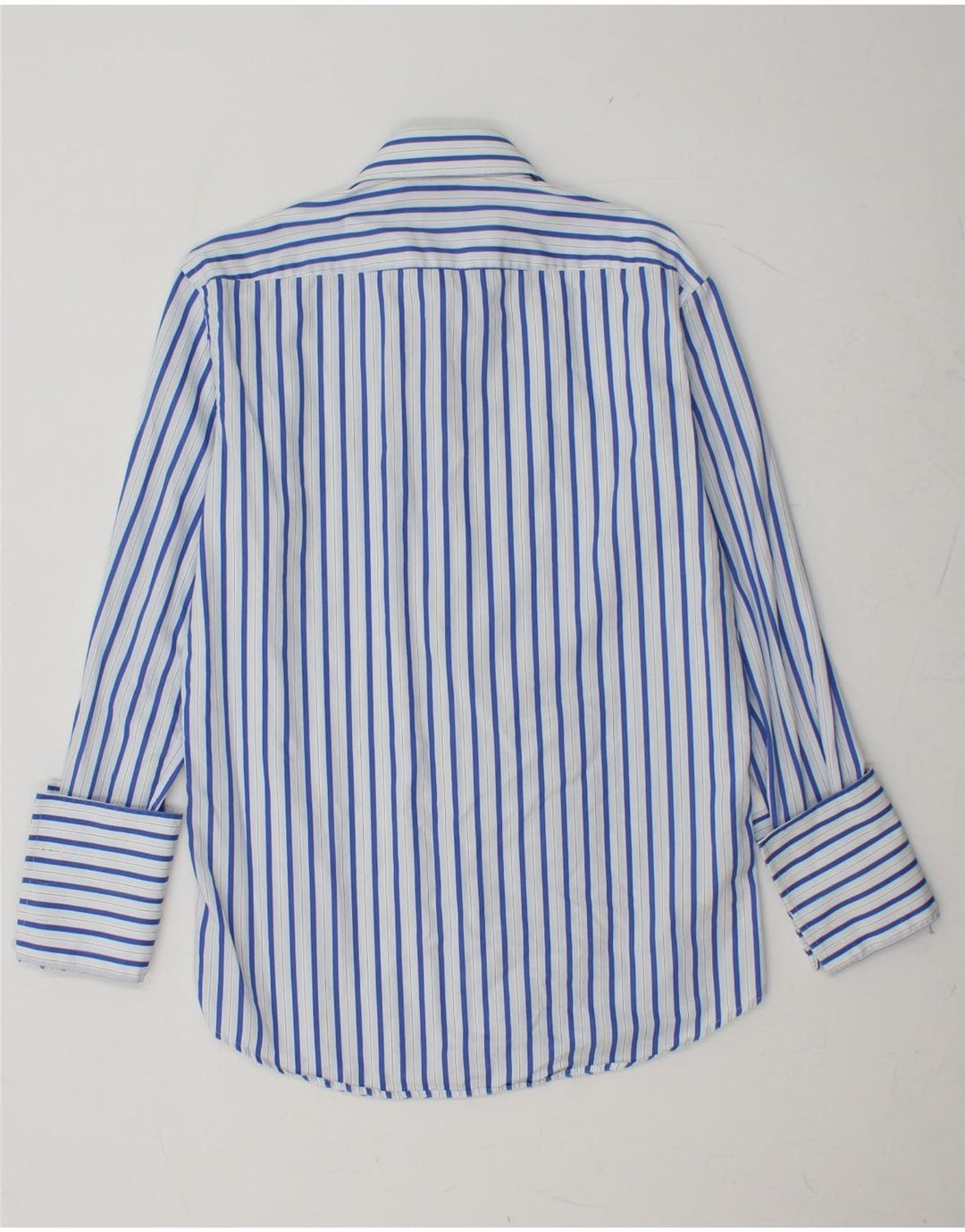 Camicia formale da uomo HUGO BOSS taglia 38 15 cotone a righe blu medio