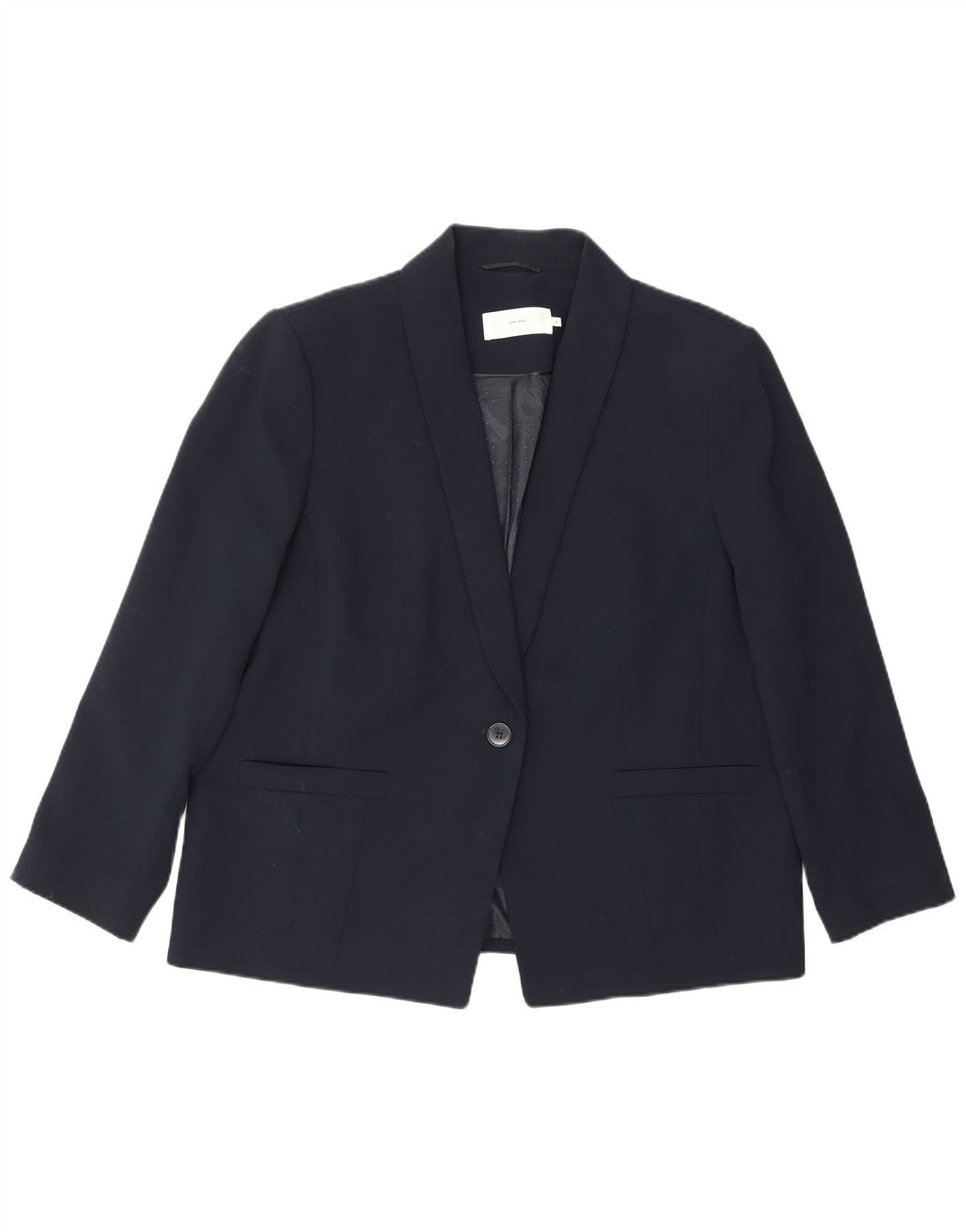Giacca blazer da donna a 1 bottone John Lewis UK 18 XL poliestere blu navy