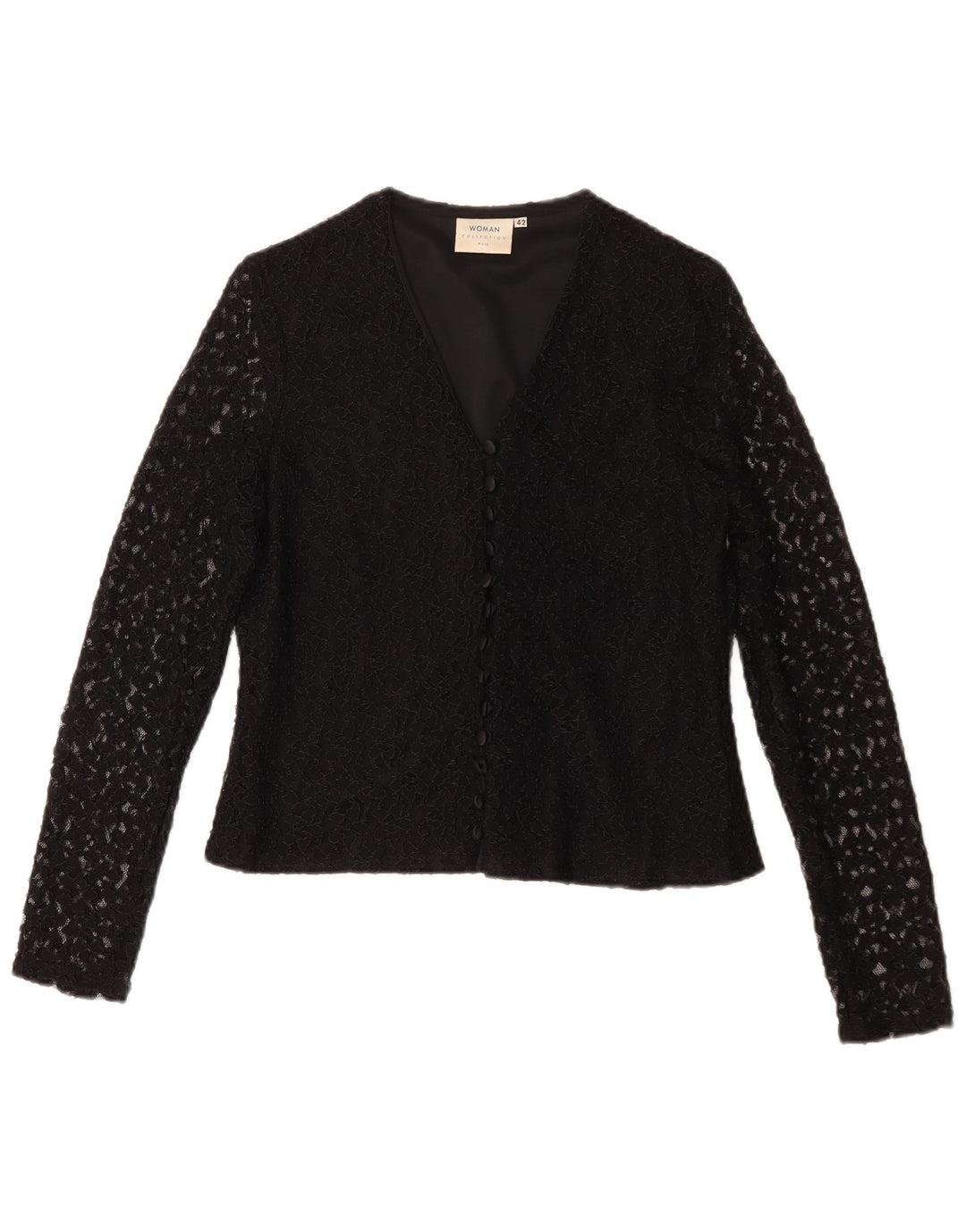 Camicetta camicia da donna H&M IT 42 Nylon floreale nero medio