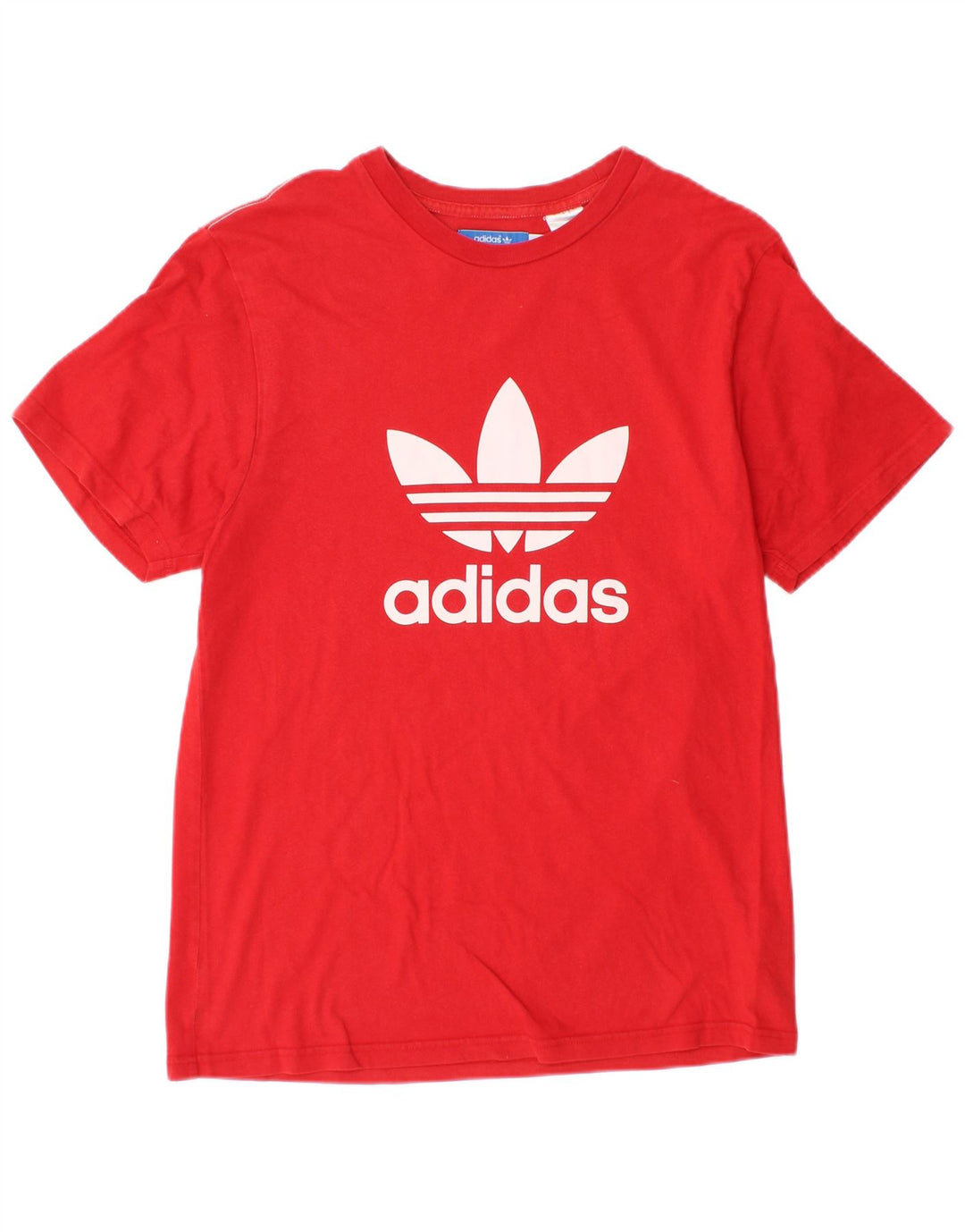 T-shirt grafica da uomo Adidas Top in cotone rosso medio