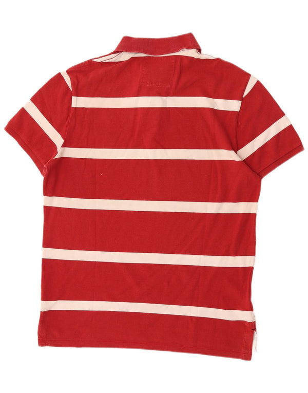 Polo da uomo vestibilità regolare a maniche corte American Eagle, a righe rosse grandi
