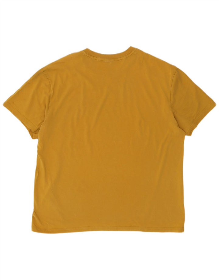 T-shirt grafica da uomo Puma Top grande in cotone giallo