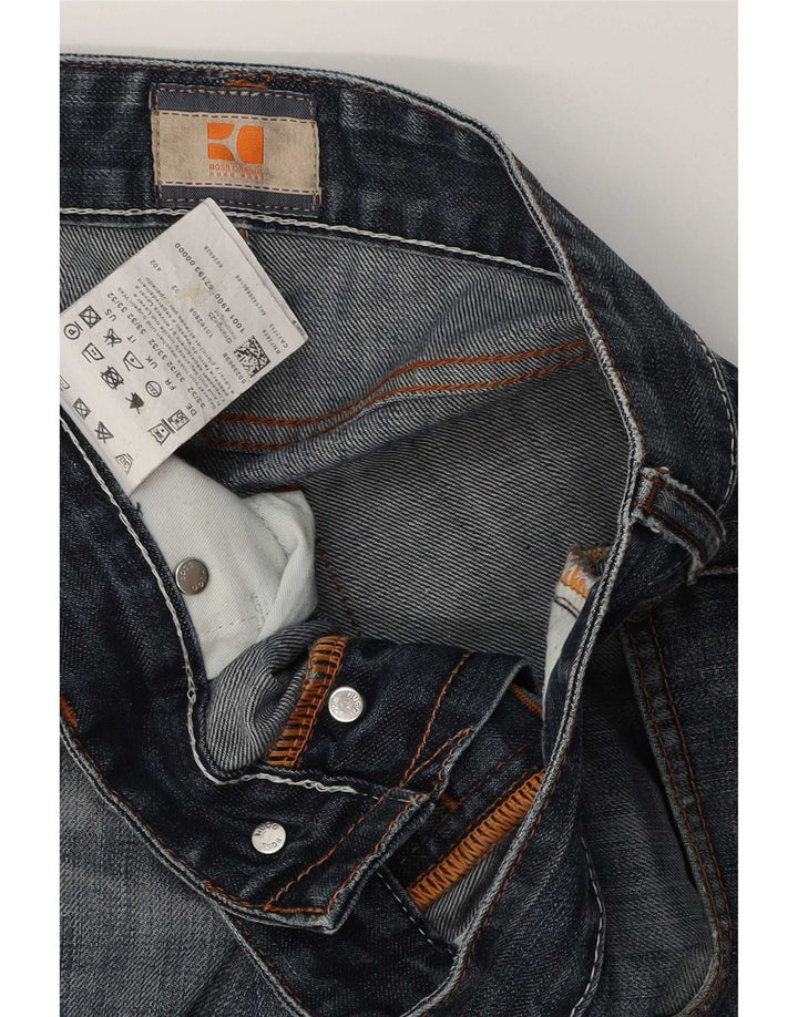 Jeans dritti da uomo Hugo Boss W33 L32 cotone blu