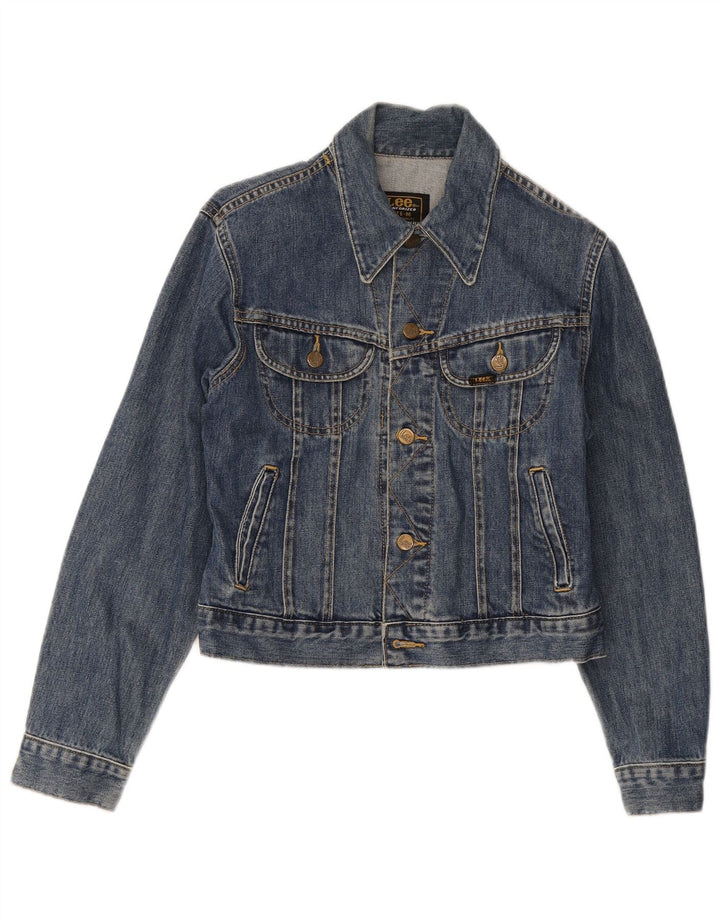 Giacca di jeans corta Lee per ragazzi 8-9 anni in cotone blu medio