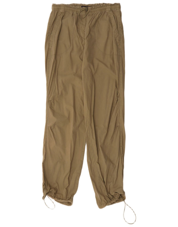 Pantaloni chino da jogging da donna Marks & Spencer UK 12 medio W32 L32 Beige