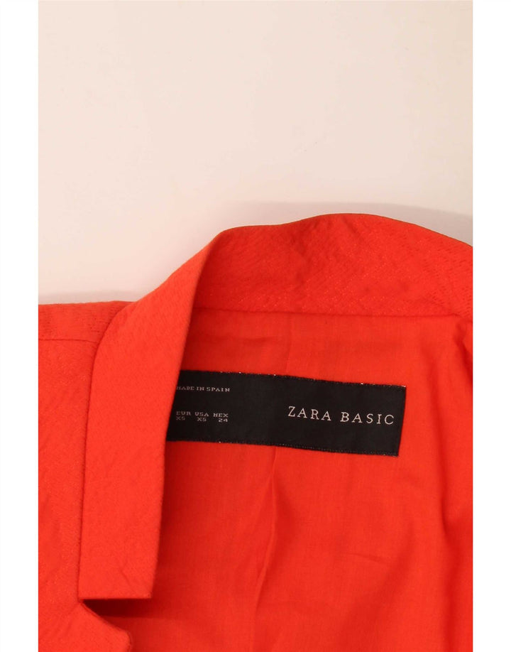 Giacca blazer aperta da donna Zara UK 6 XS rossa