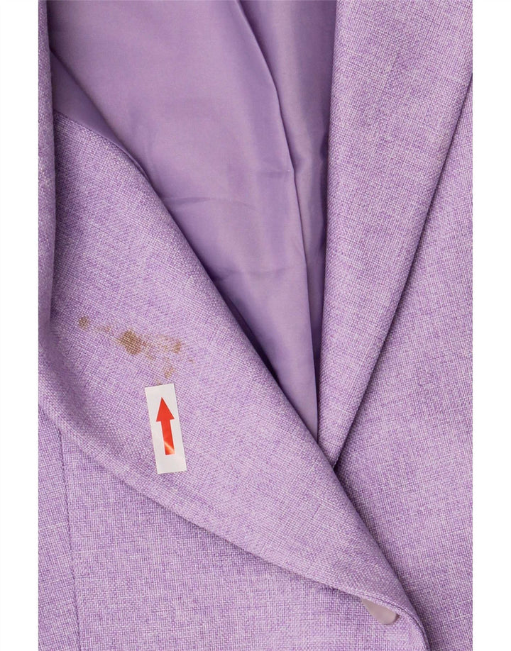 Giacca blazer standard a 1 bottone Marks & Spencer da donna UK 12 viola medio