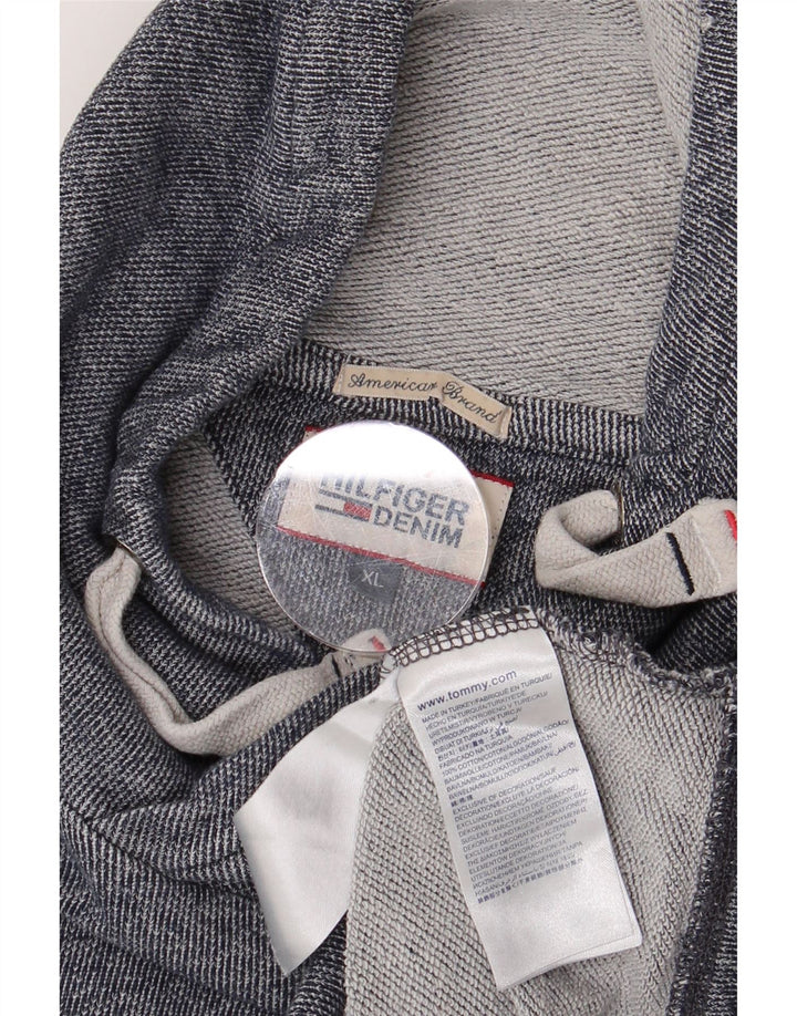 TOMMY HILFIGER Felpa da uomo Maglione XL Blu navy in cotone color block