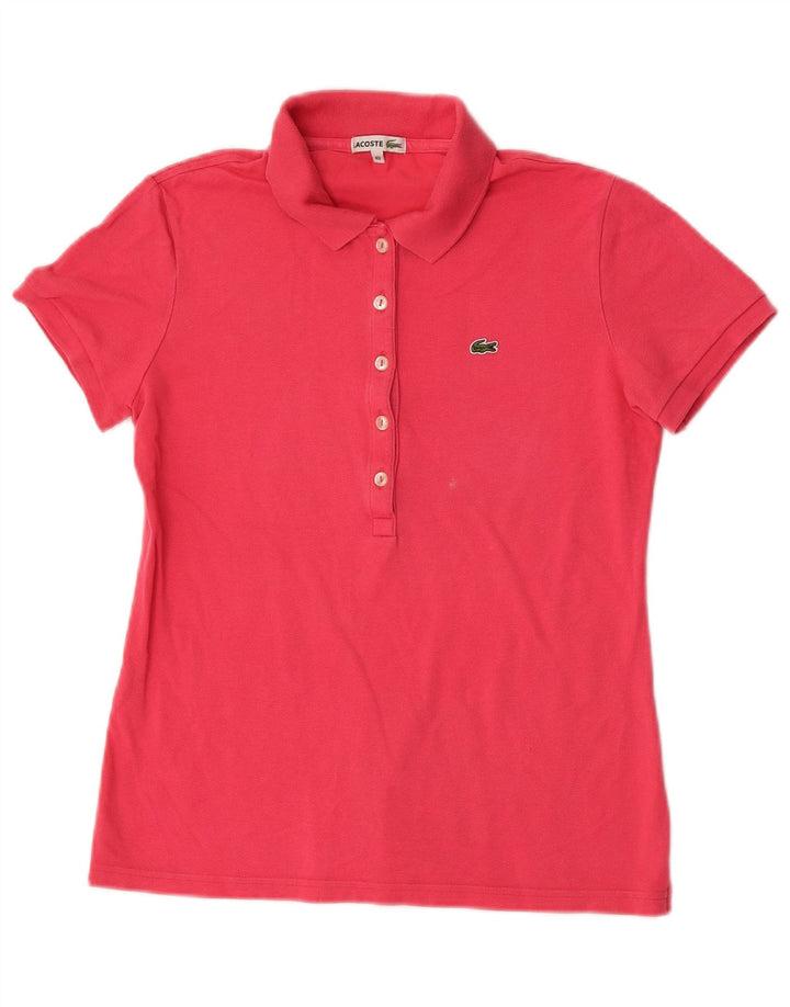 Polo da donna Lacoste taglia 40 cotone rosa medio