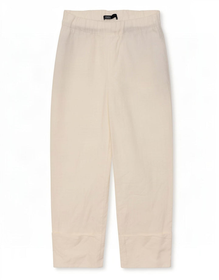 Pantaloni corti dritti da donna Zara medi W28 L24 bianchi