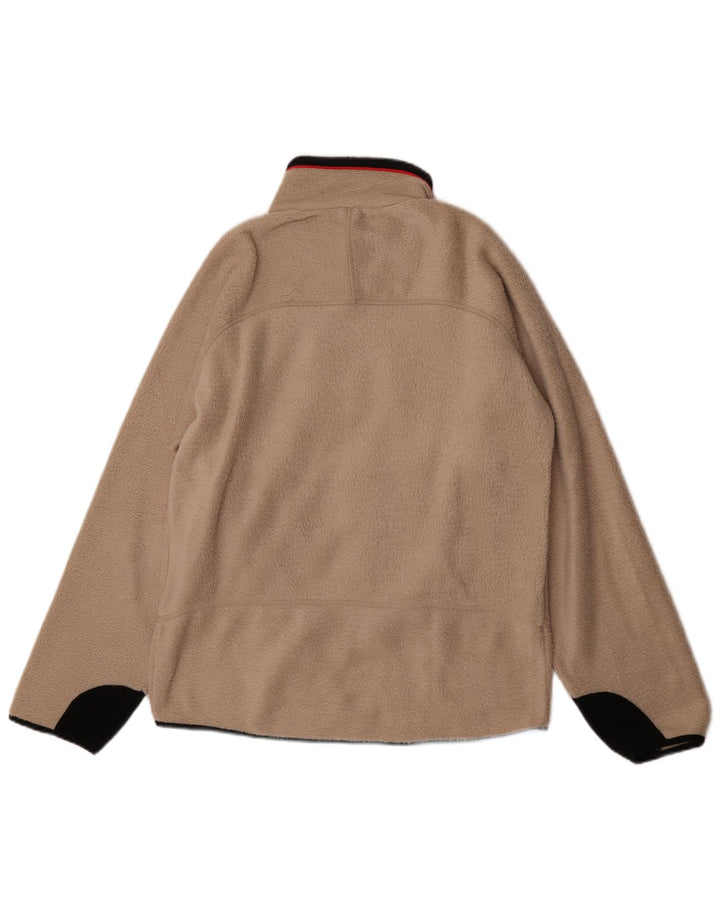 Giacca in pile da uomo Fila UK 40 Large Beige Colourblock Poliestere