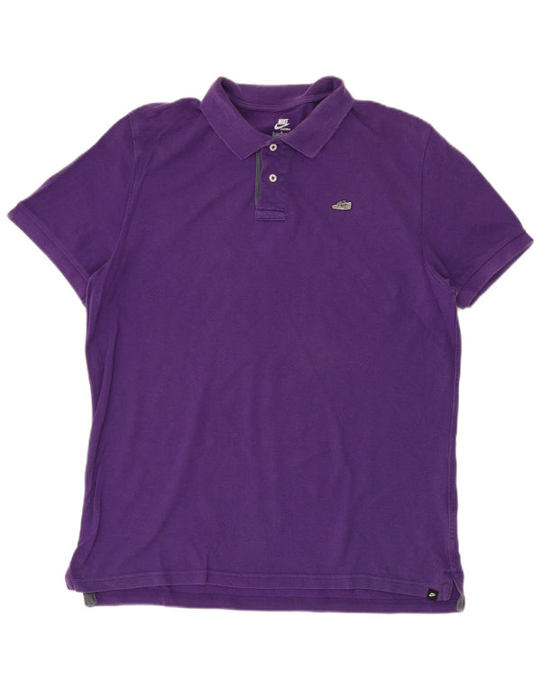 Polo da uomo NIKE UK 42/44 grande cotone viola