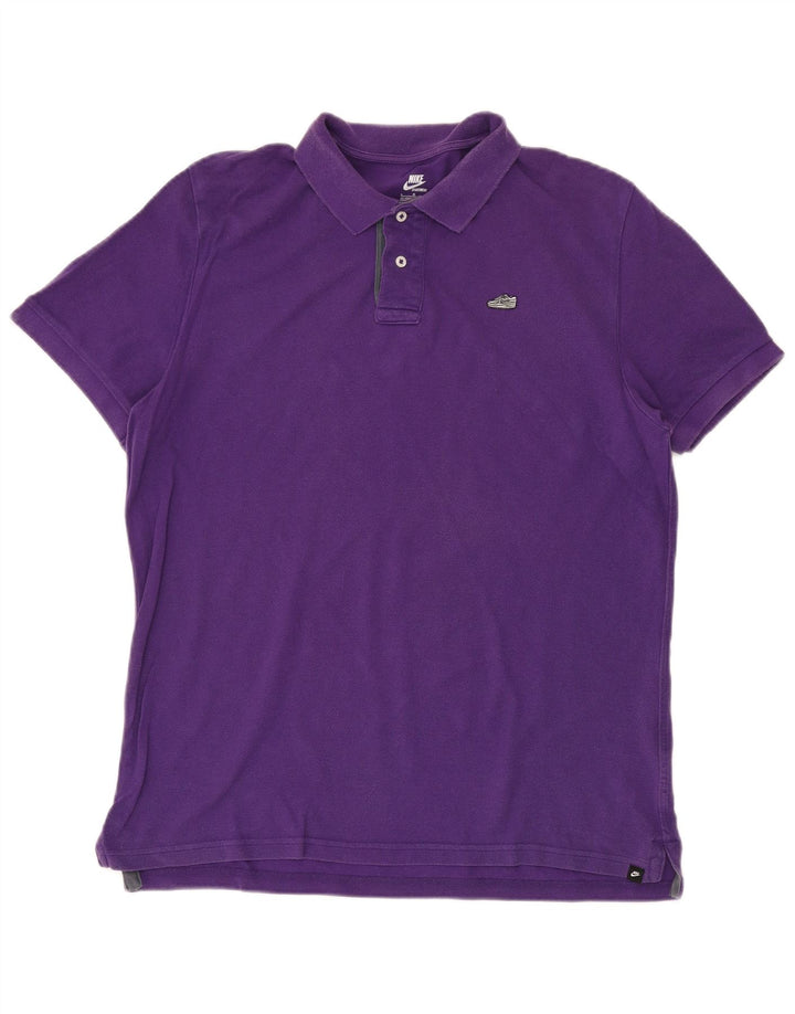Polo da uomo NIKE UK 42/44 grande cotone viola