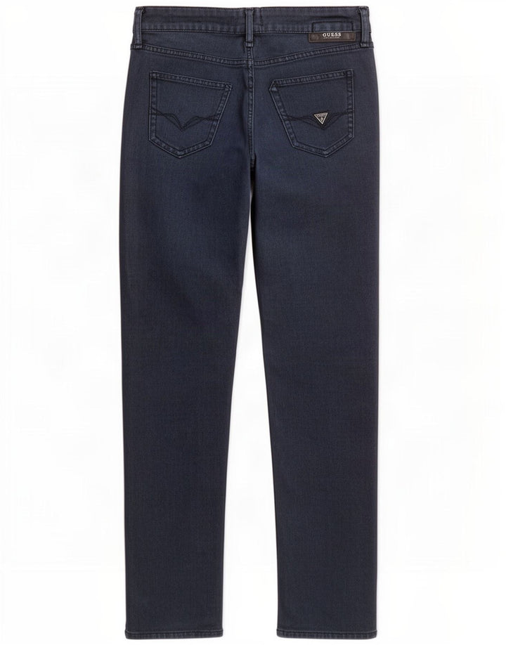 Pantaloni chino slim da uomo Guess W29 L32 poliestere blu navy