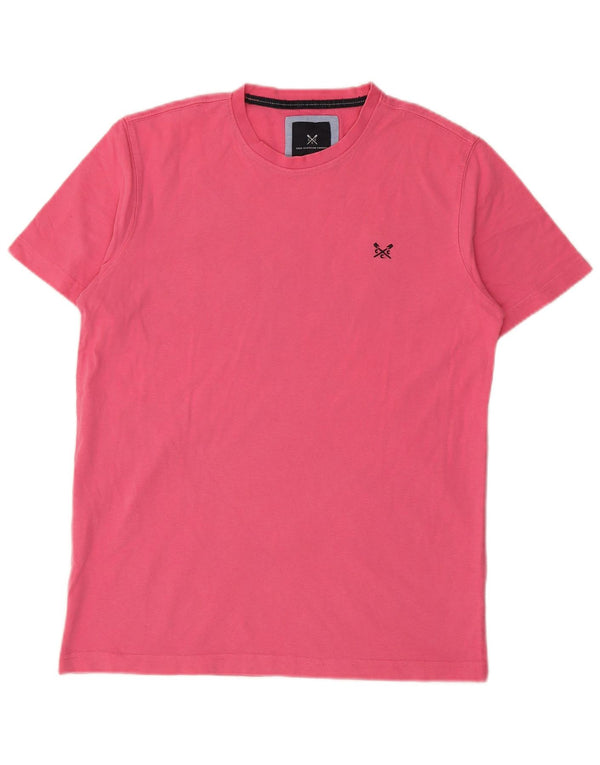 CREW CLOTHING T-shirt da uomo Top piccola in cotone rosa