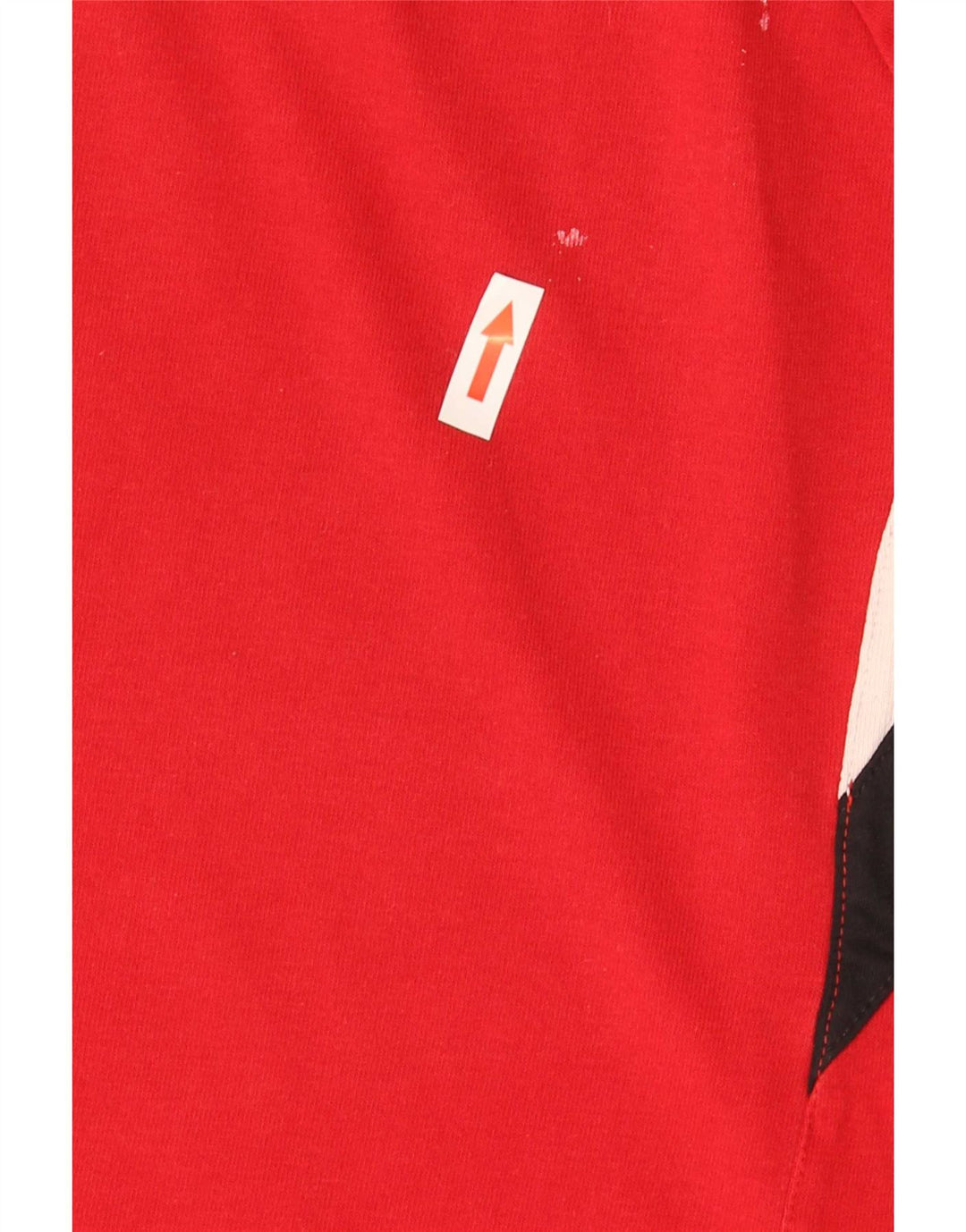 T-shirt da uomo Adidas Top Large rossa in cotone color block