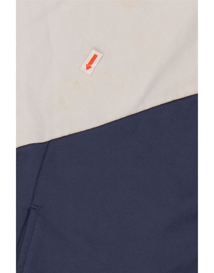 PUMA Felpa con grafica da donna Maglione UK 8 Small Blu navy Colourblock