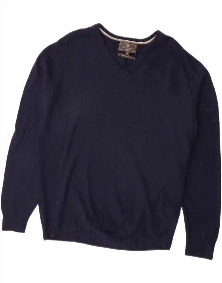 MARKS & SPENCER Maglione da uomo con scollo a V vestibilità regolare blu navy medio