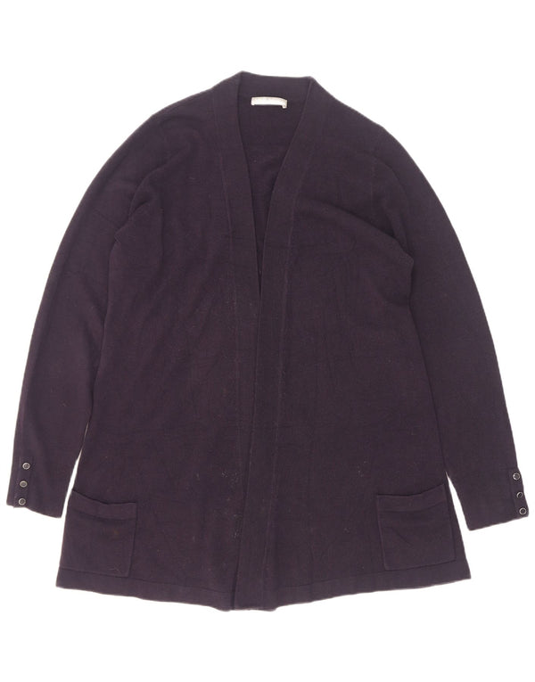 Maglione cardigan lungo da donna Marks & Spencer UK 12 medio blu navy