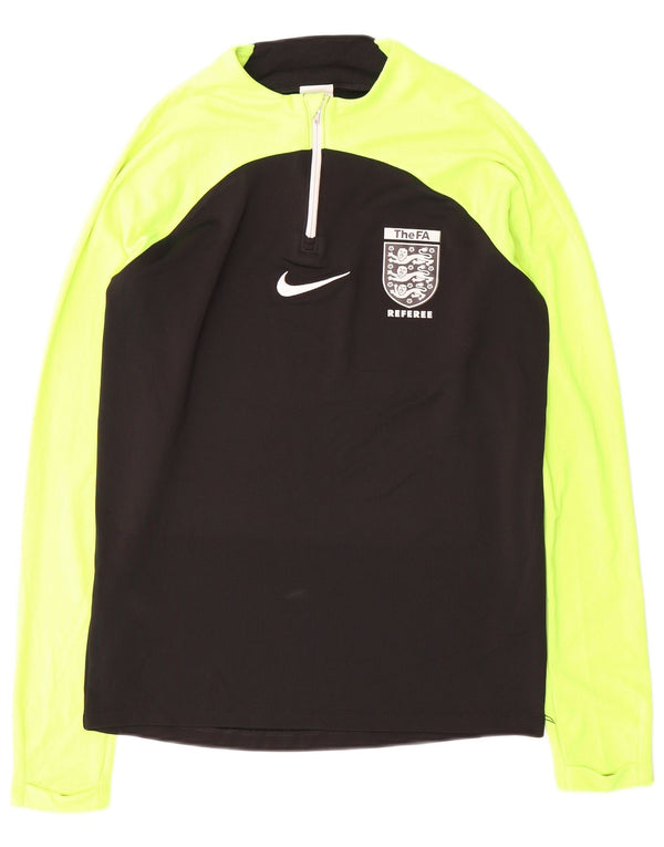 Nike Uomo The FA Referee Graphic Top manica lunga Small Black Colourblock
