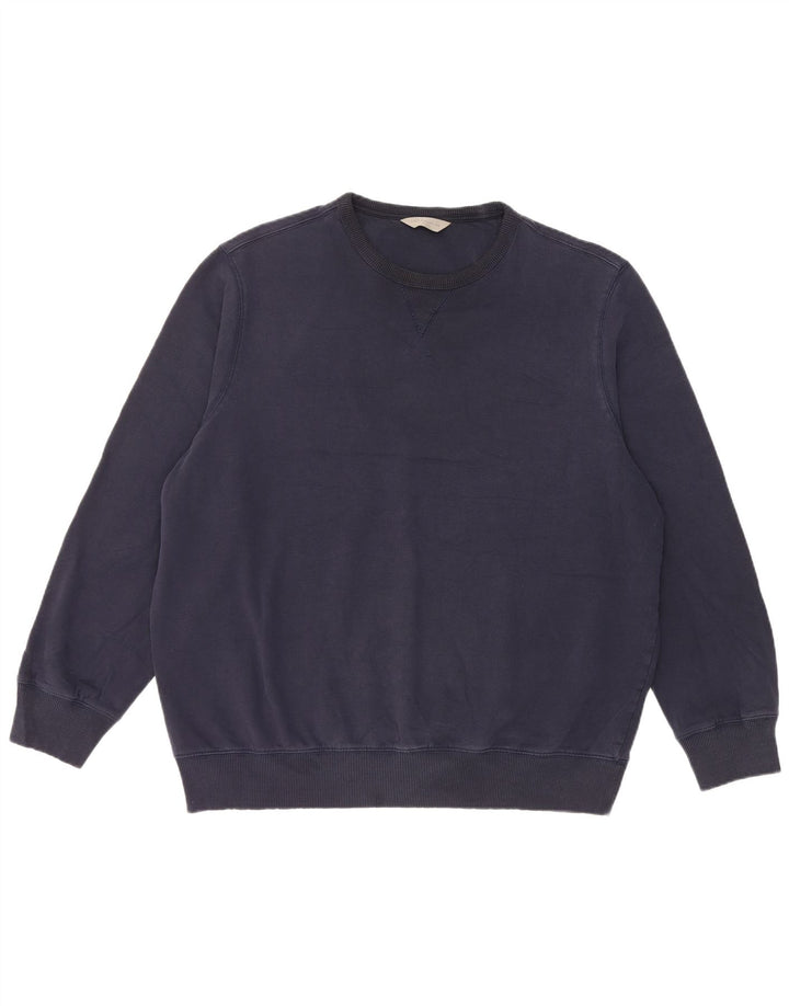 Felpa da uomo Marks & Spencer 2XL cotone blu navy